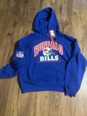Team Apparel Royal Blue Pullover Hoodie with Red Accent